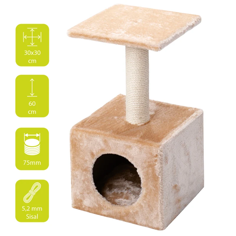ebi Classic Cat Tree Abey & Scratch Post 60cm