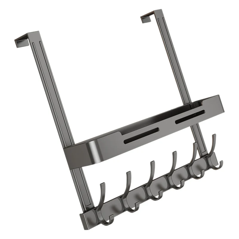 Türhaken aus Aluminium, doppellagig, bohrlochfrei