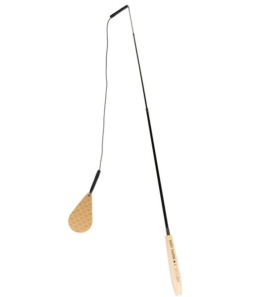 D&D Home I Love Happy Cats Connor Telescopic Flying Rod & 3 Preys Cat Toy 48x2.5cm