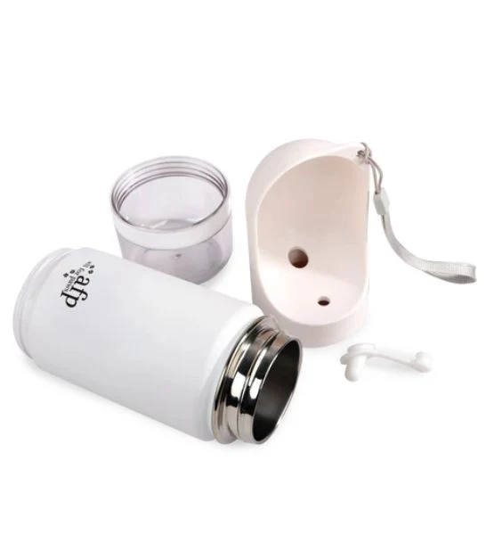 all for paws Lifestyle 4 Pets 2-in-1 Stainless Drinking Bottle 400ml
