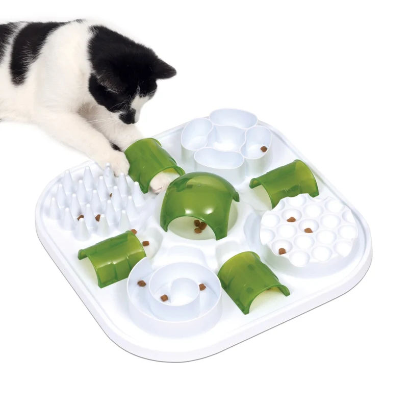 Catit Play Treat Puzzle Feeder 40 x 40 x 8 cm (WxDxH)