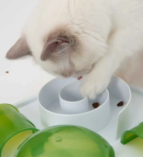 Catit Play Treat Puzzle Feeder 40 x 40 x 8 cm (WxDxH)