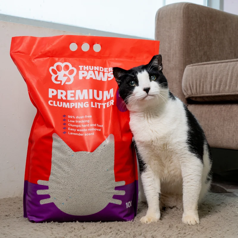 Thunder Paws Premium Hard Clumping Clay Cat Litter