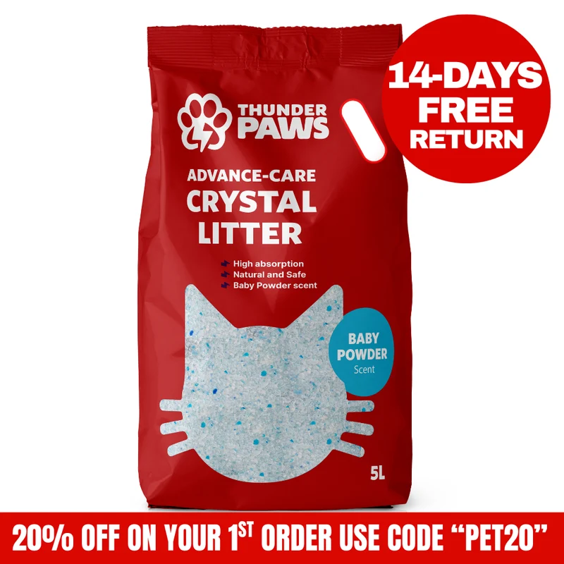 Thunder Paws Advance Care Non-Clumping Crystal Cat Litter