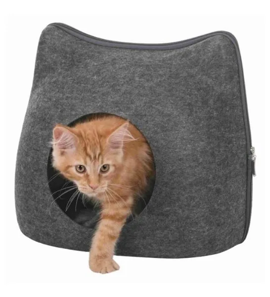 Trixie Cat Face Felt Cat Cave 38x35x37cm