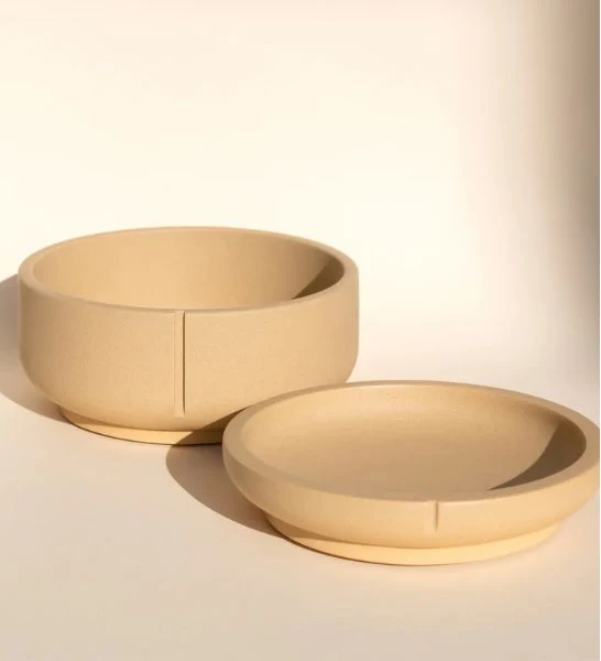 Pino Sand-made Classic Feeder Camel Brown Small 18x4cm
