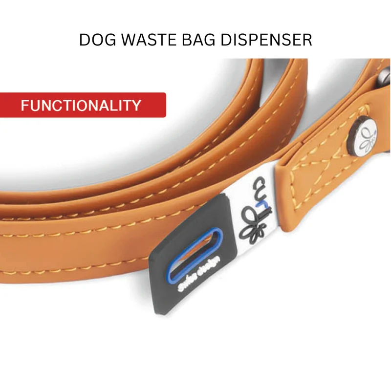 Curli Apple Vegan Leather Adjustable Leash For Dogs