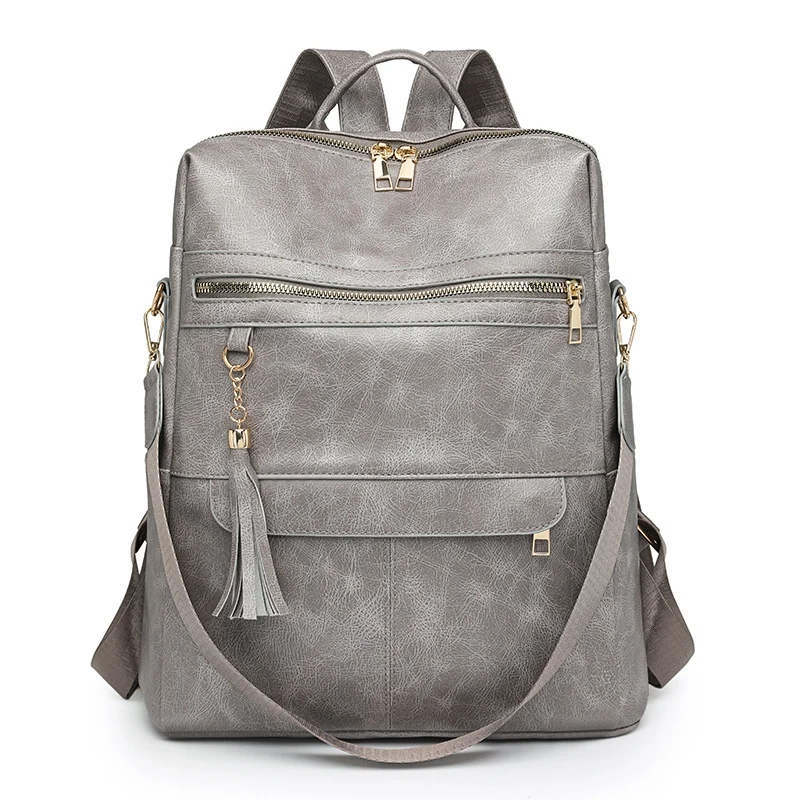 Vielseitiger stilvoller Leder-Rucksack Karnz