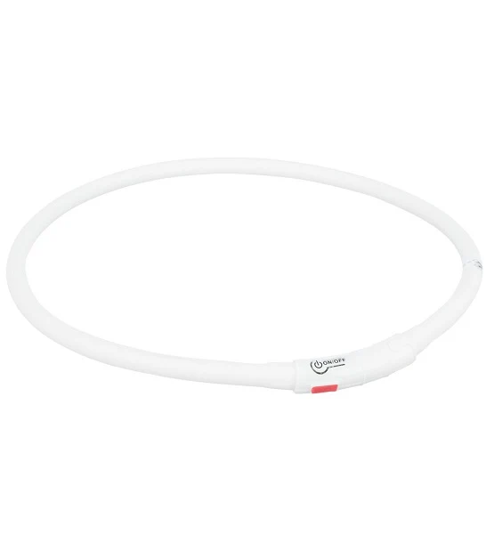 Trixie USB Flash Light Silicone Collar with Multicoulor Lights 70x1cm