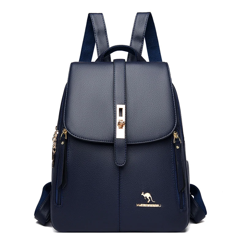 Eleganter Multifunktionaler Leder-Rucksack Karnz