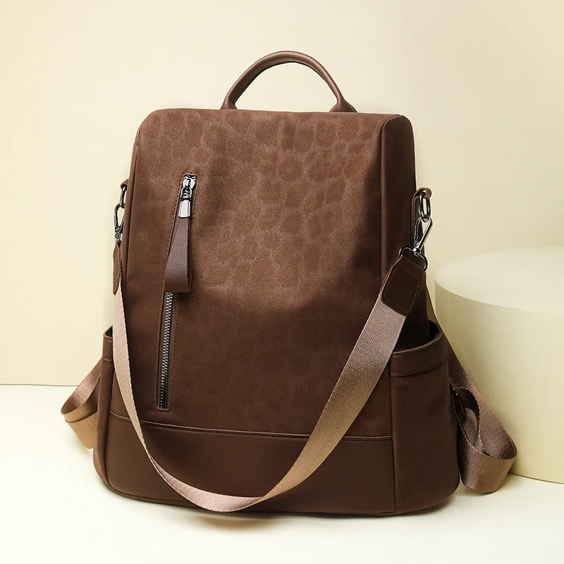 Chic Leopard-Print Rucksack Karnz