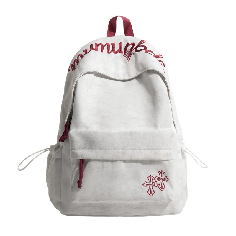 Lässiger bestickter Kordelzug-Rucksack Karnz