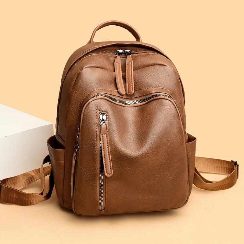 Vintage Leder Rucksack Karnz