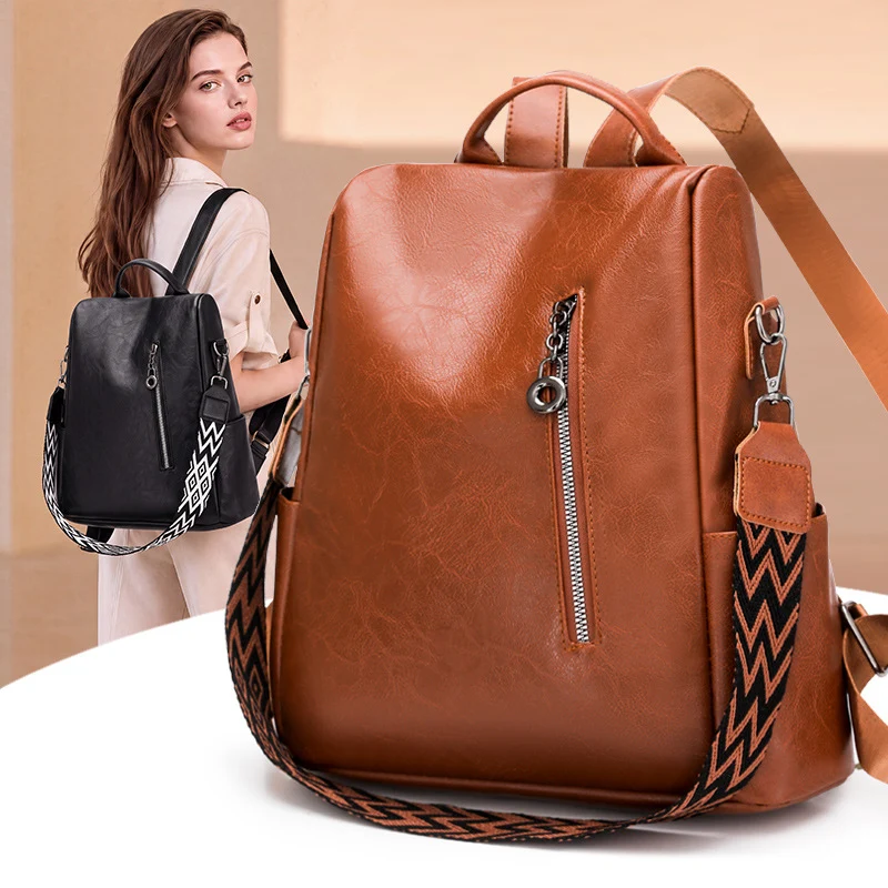 Vintage Leder Rucksack Karnz