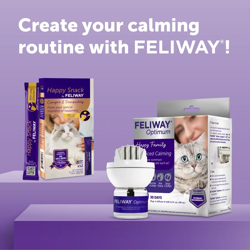 Feliway Optimum Calming Diffuser + Refill for Cats 48ml