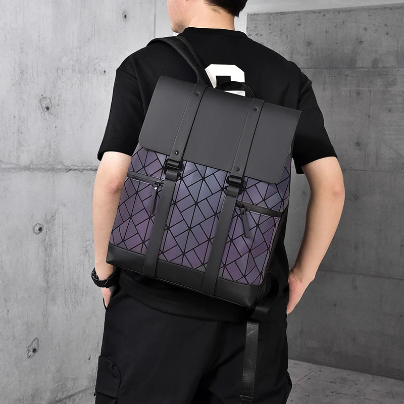 Stylische geometrisch gemusterte Rucksack Karnz