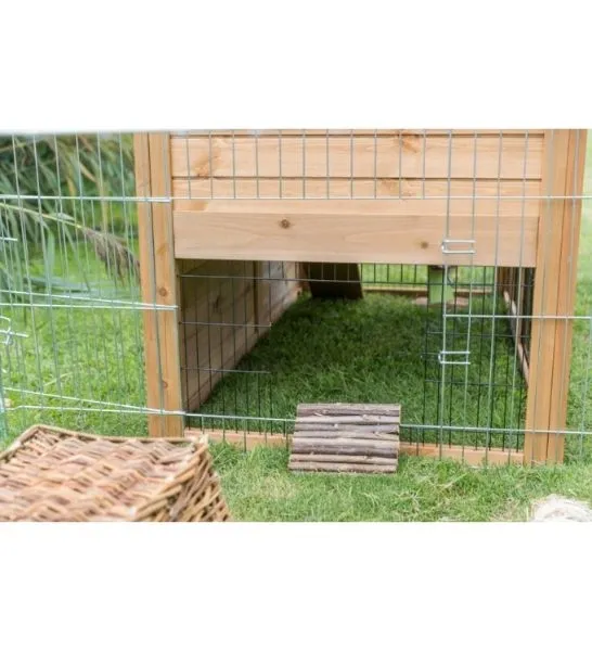 Trixie Natura Hutch with Covered Enclosure for Small Pets 151x107x80cm