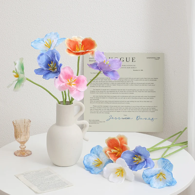 Künstlicher Orchideenblütenzweig mit detailreichen Blüten Karnz