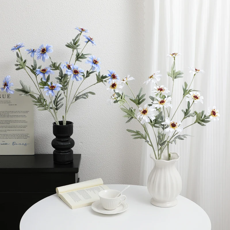 Künstlicher Mohnblütenzweig mit lebensechten Blüten und detaillierten Blättern Karnz
