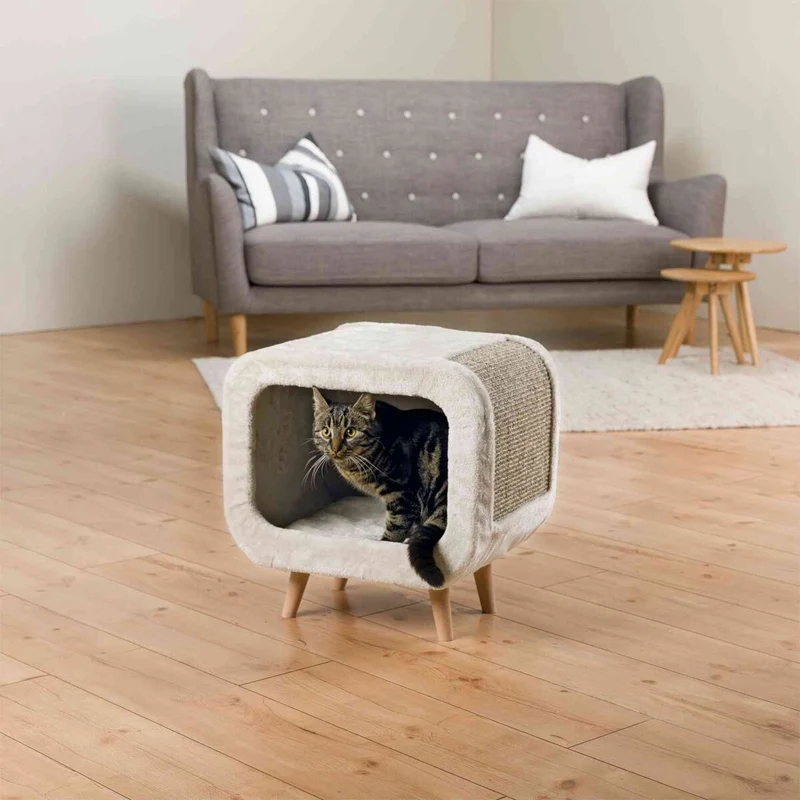Trixie Alicia Cuddly Cave & Scratcher for Cats 38x7x18cm