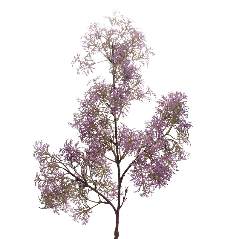 Künstlicher Blütenzweig mit filigranen lila Blüten Karnz