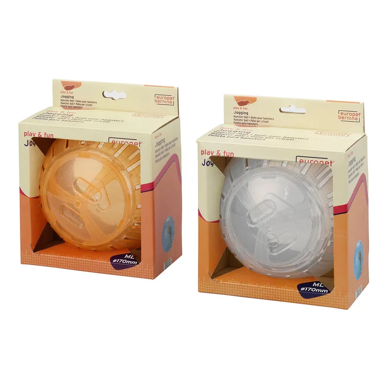 ebi Jogging Hamster Ball Toys Transparent & Glitter Orange