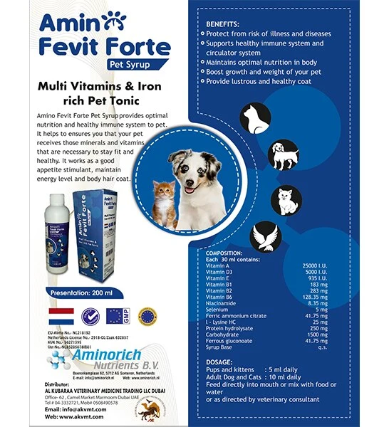 Aminorich Nutrients Pet Syrup 200ml
