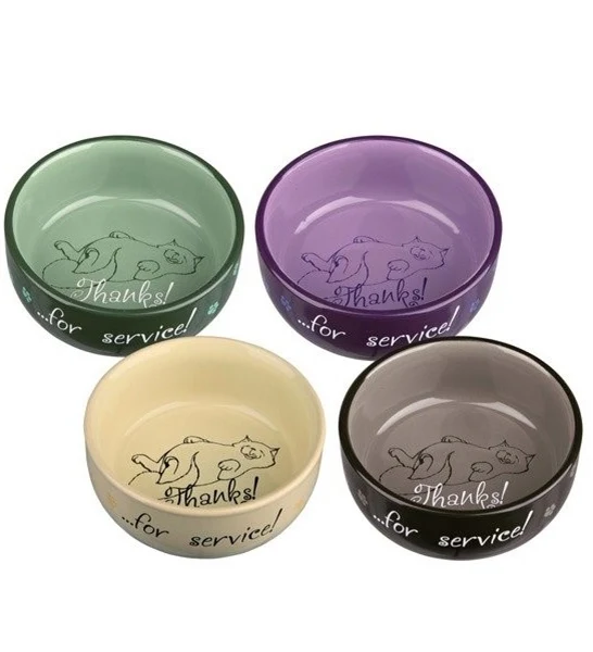 Trixie Thanks for Service Ceramic Bowl for Cats