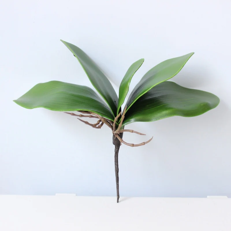 Realistische künstliche Orchideenblatt-Anordnung
