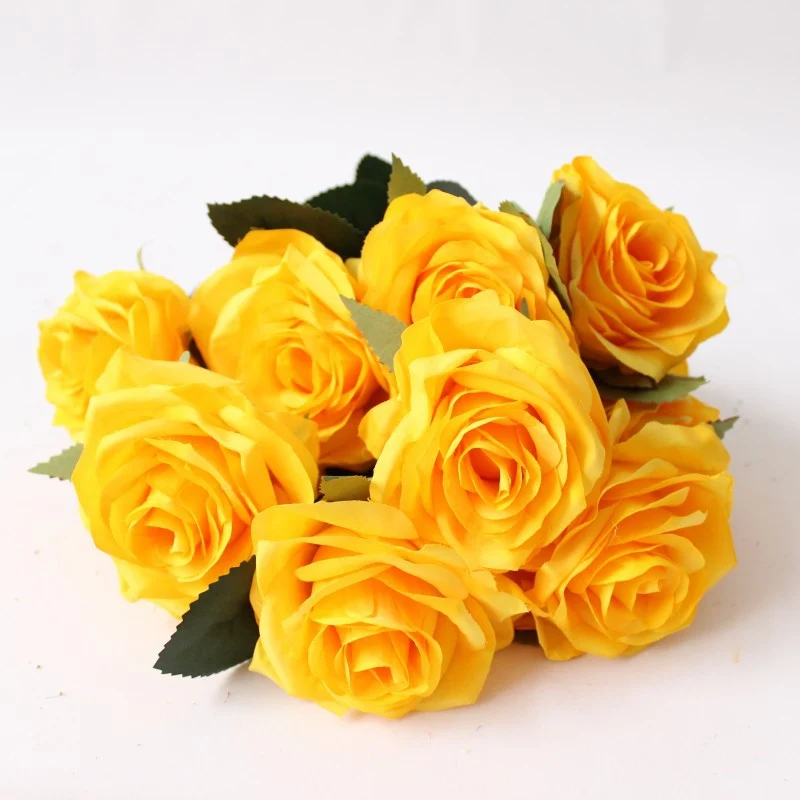Premium Lebensgroße Künstliche Rosenstrauß