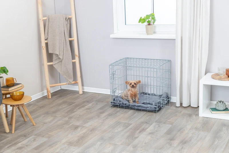 Trixie Galvanized 2 Door Wire Indoor & Travel Crate for Dogs & Cats