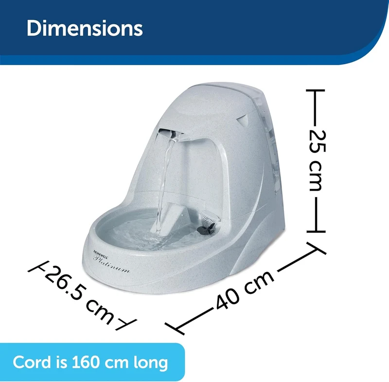 Drinkwell Platinum Water Fountain for Cat & Dogs 5L