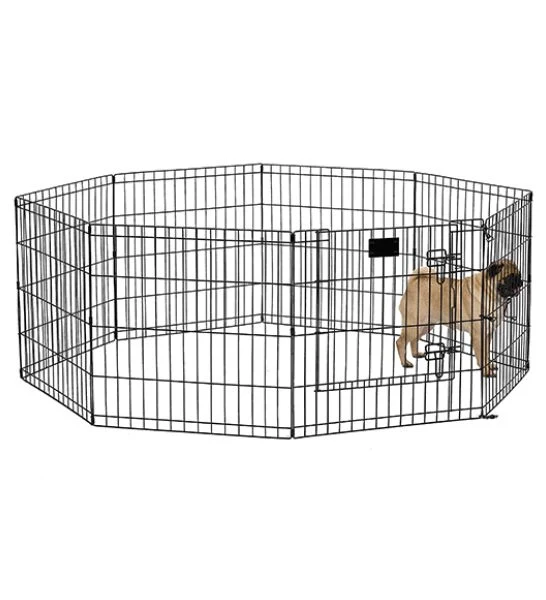 Midwest Exercise Pen with MAX Lock Door Cage for Dogs & Cats
