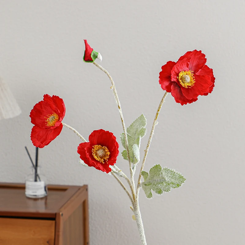 Dekorativer Kunst-Mohnblumenstrauß Karnz