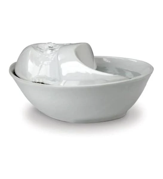 Pioneer Pet Ceramic Raindrop Fountain for Dogs & Cats 1.8L