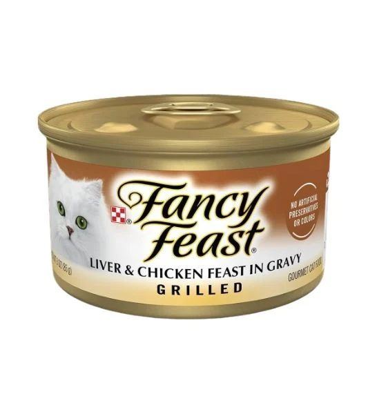 PURINA Fancy Feast Grilled Liver & Chicken Wet Cat Food 85G