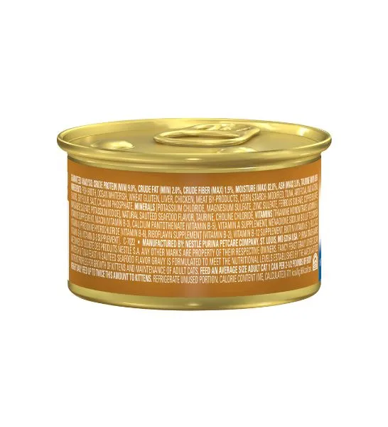 PURINA Fancy Feast Gravy Lover Ocean Whitefish & Tuna Wet Cat Food 85G