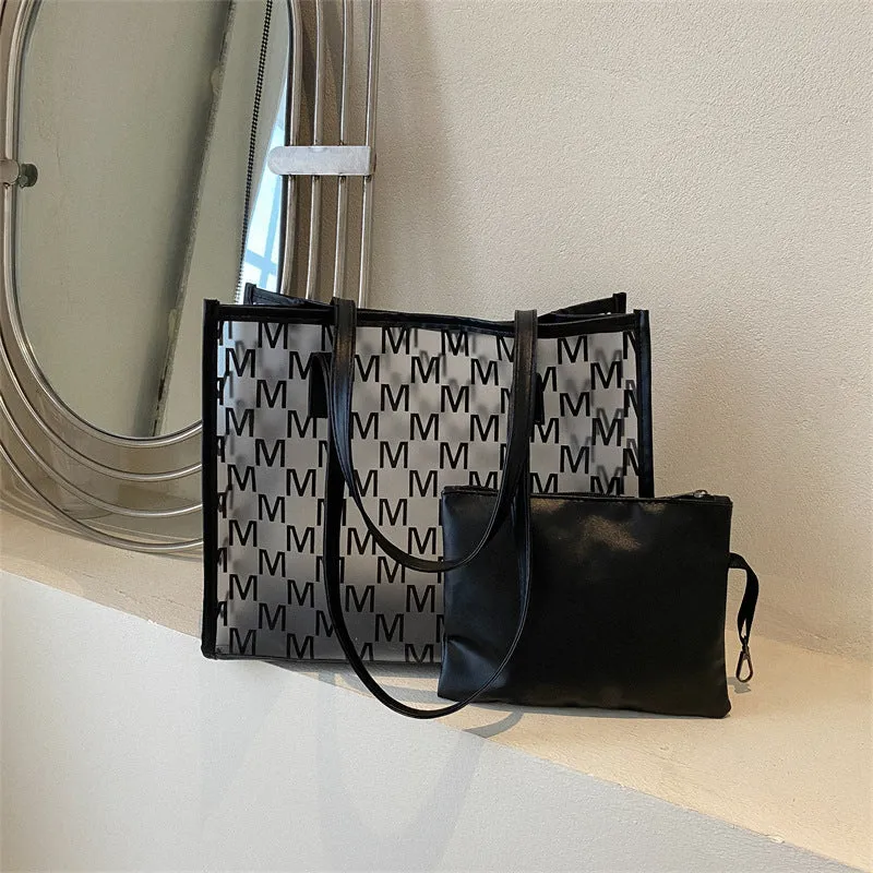 Transparente Strukturierte Tote-Handtasche