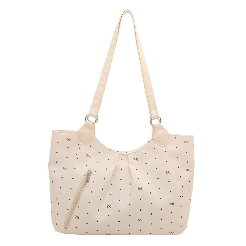 Stilvolle Polka Dot Schulter Tragetasche