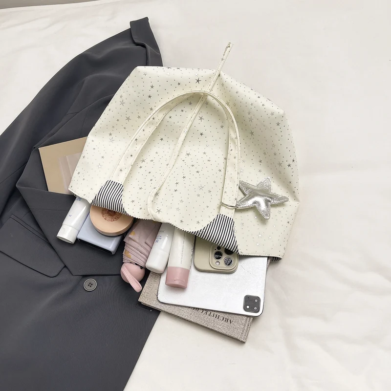 Stylische Canvas-Tote-Bag mit mehreren Taschen