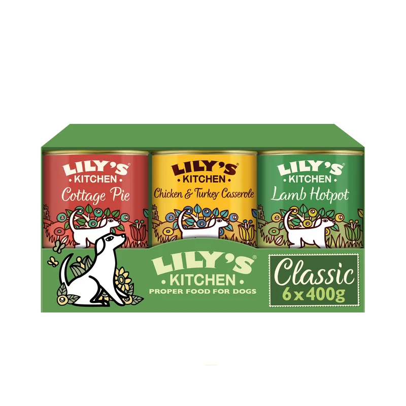 Lily's Kitchen Dog Classic Multipack Wet Dog Food 6x400g
