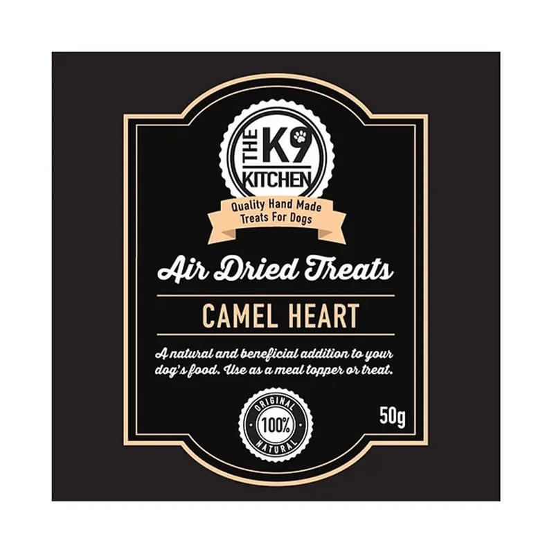 The K9 Kitchen Camel Heart Air Dried Dog Treats