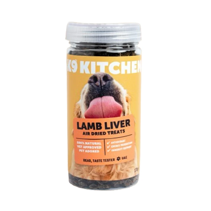 The K9 Kitchen Lamb Liver Air Dried Dog Treats