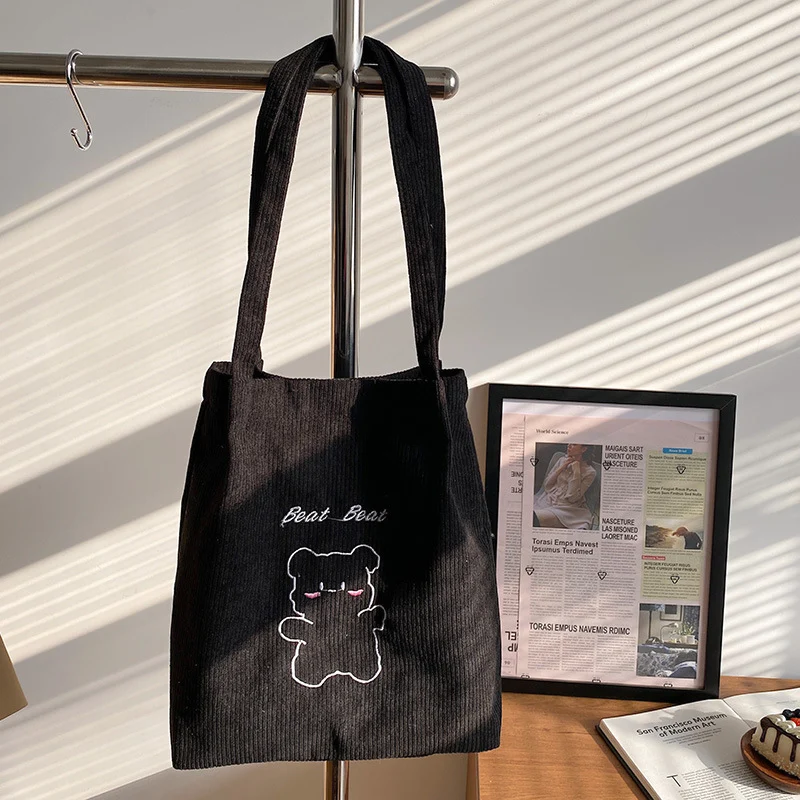 Süßer Cartoon Bär Canvas Tasche