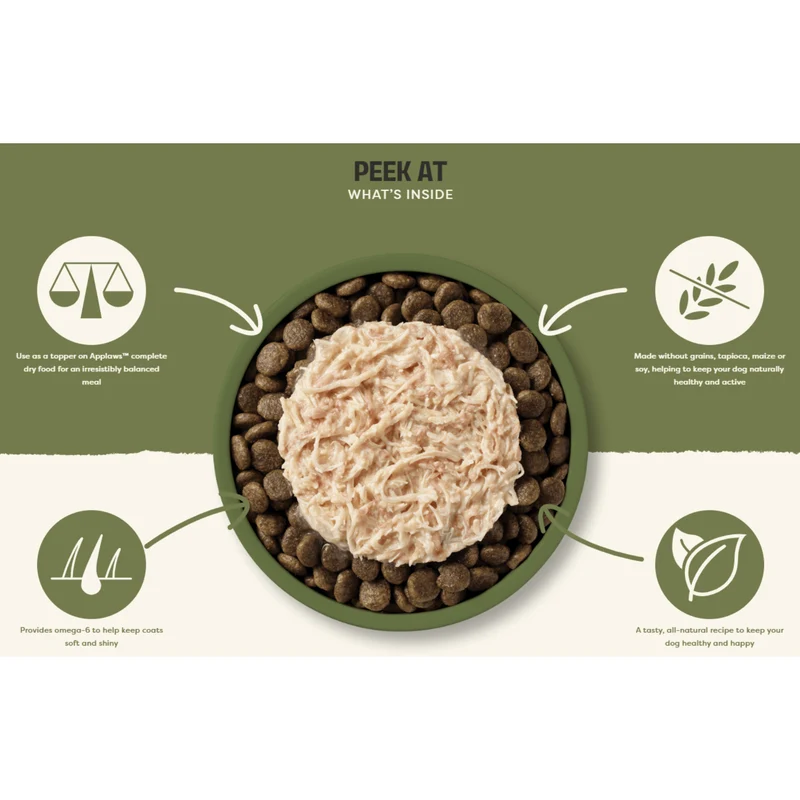 Applaws Taste Topper in Gravy Chicken Lamb Wet Dog Food 156G