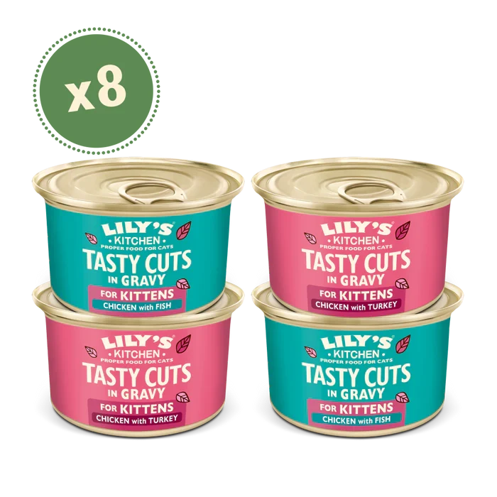 Lily's Kitchen Tasty Cuts in Gravy for Kittens Multipack 8X85G