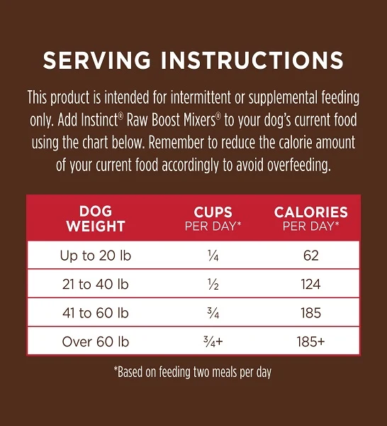 Instinct Raw Boost Mixers Beef Freeze Dried Dog Food Topper
