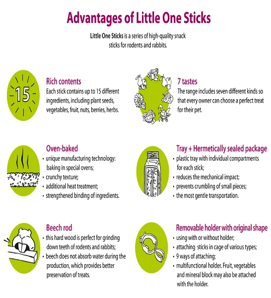 Little One Sticks with Vegetables 2X60G