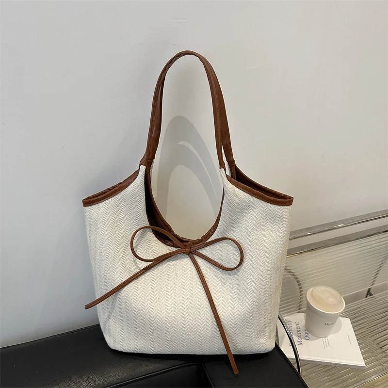 Chic Bow-Detail Einkaufstasche