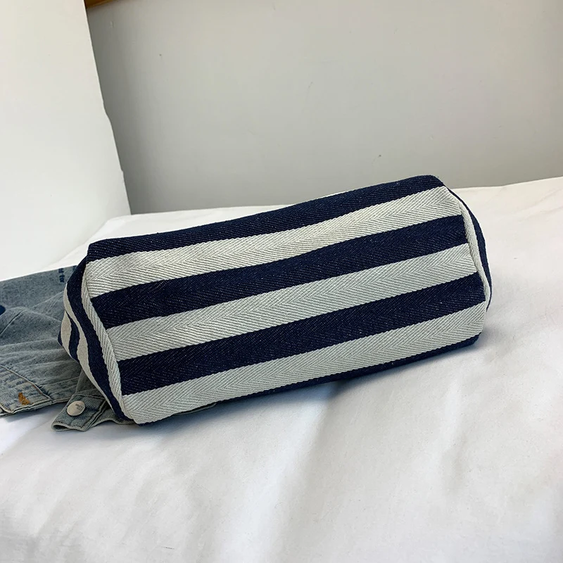 Lässige Chic Gestreifte Tragetasche